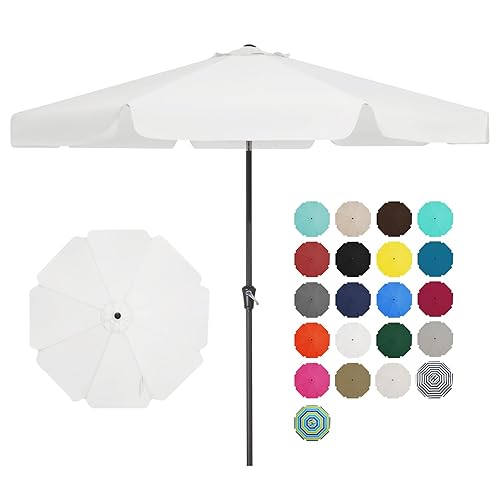 JEAREY 9 FT Patio Umbrella Outdoor, Table Umbrellas Market Umbrella