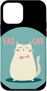 iPhone 12 mini Fat Cat with Bow for fluffy and overweight Cats Lovers Case
