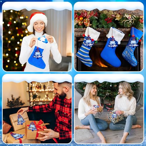 Etiquetas de madera para calcetines de Navidad que decoran tu hogar en fiestas 7