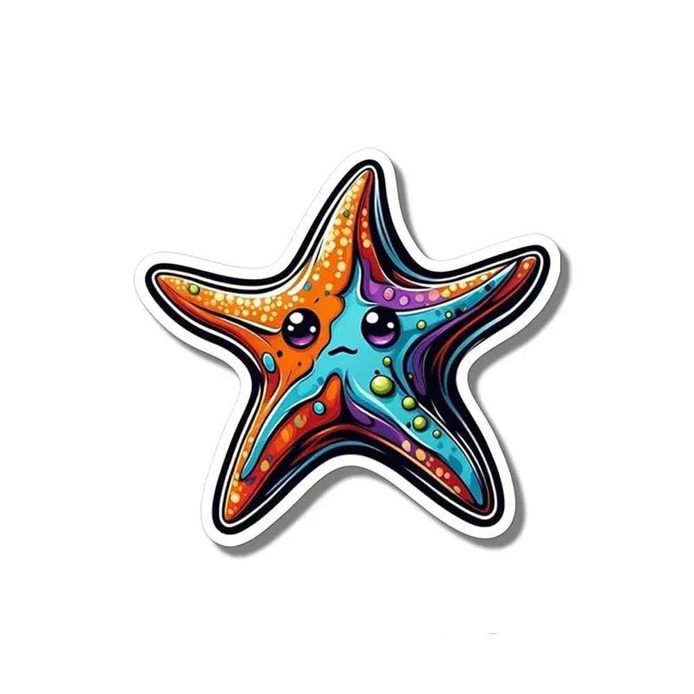 Colorful Starfish Vinyl Sticker Waterproof Decal for Car Laptop Bumper Skateboard Wall