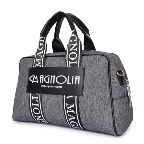 Image of MAGNOLIA Women's Canvas Duffle bag Medium Size with Detachable Shoulder Strap and Handles | Spacious Perfect for Travel & Everyday Use