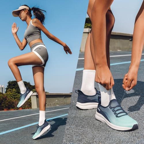 Image of ZOVE Wide Toe Box Shoes Women Extra Wide Width Sneakers Ultra Light Road Running Shoes Non-Slip Tennis Sneakers Breathable Walking Athletic