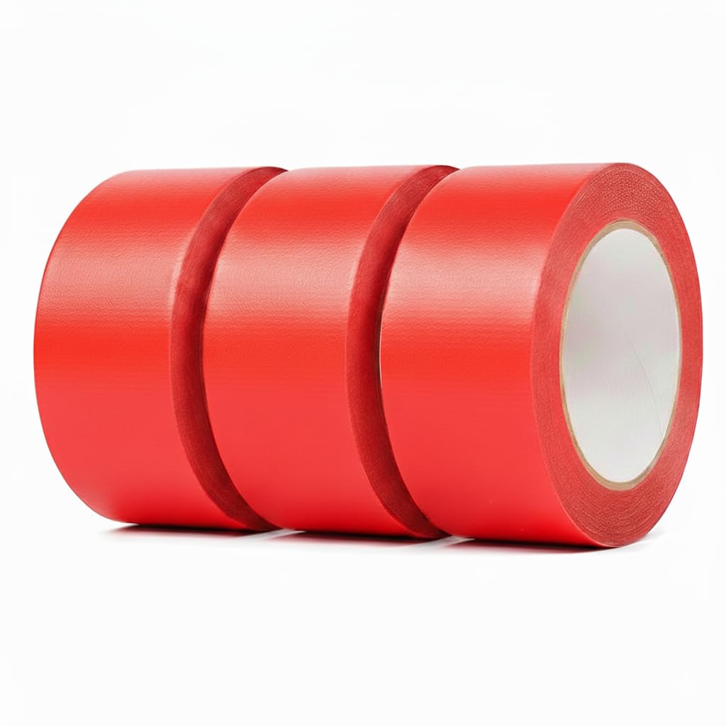 TNCIAD PW Red Duct Tape – 3 Rolls Of Strong Red Heavy Duty 48mm X - View #8