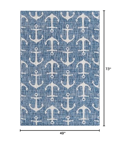 Tapete decorativo Unique Loom Outdoor Coastal 73x49 in miniatura 2