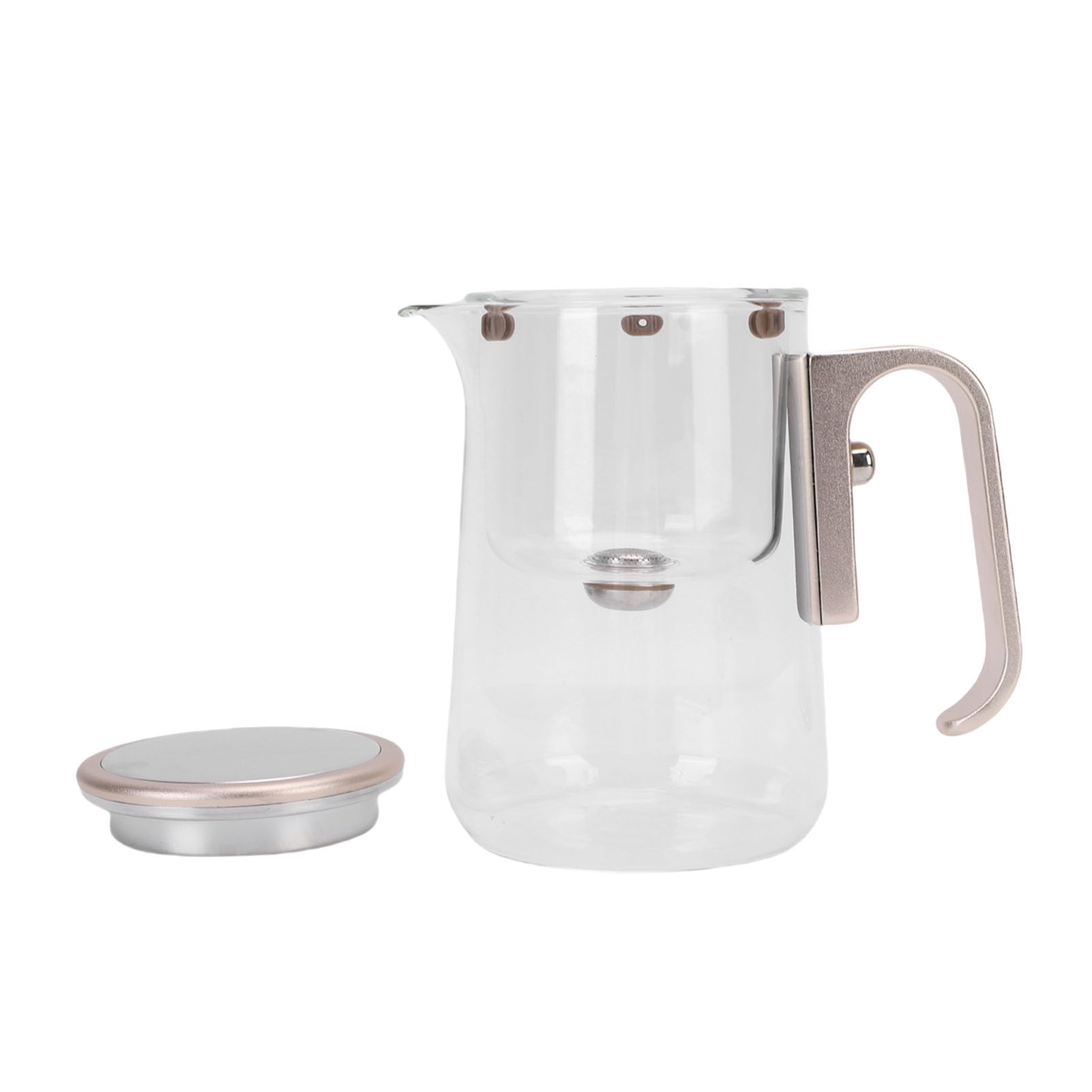 Fafeicy Tetera con Colador, Infusor de Vidrio a Prueba de Calor, Capacidad de 800 Ml para Uso Doméstico y en Restaurantes