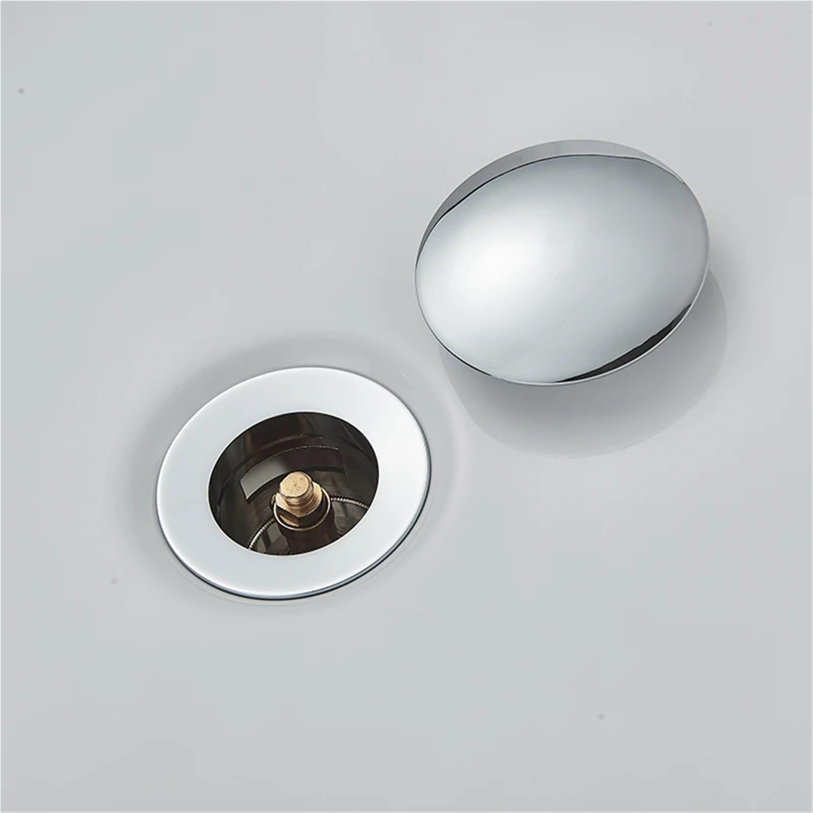 Pulsante di scarico pop-up Lavandino del bagno Scolapiatti Sifone Tappo Rubinetto for lavabo Accessorio Tubo for Nero cromato per lavandini da bagno(Nickel A)
