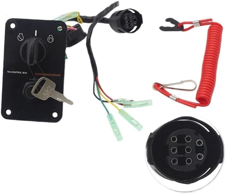 Outboard Engine Key Switch Assembly Panel Suitable for Panel Switch Assy Fast 704-82570-12-00 704-82570-08
