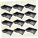 VAKUUM Paint Pans Trays 12pcs Plastic Trays Tool Trays Tray Tool Professional Tray Durable Tray Paint Tray Major Creative Tray Black Serving Tray Painting Supply/55
