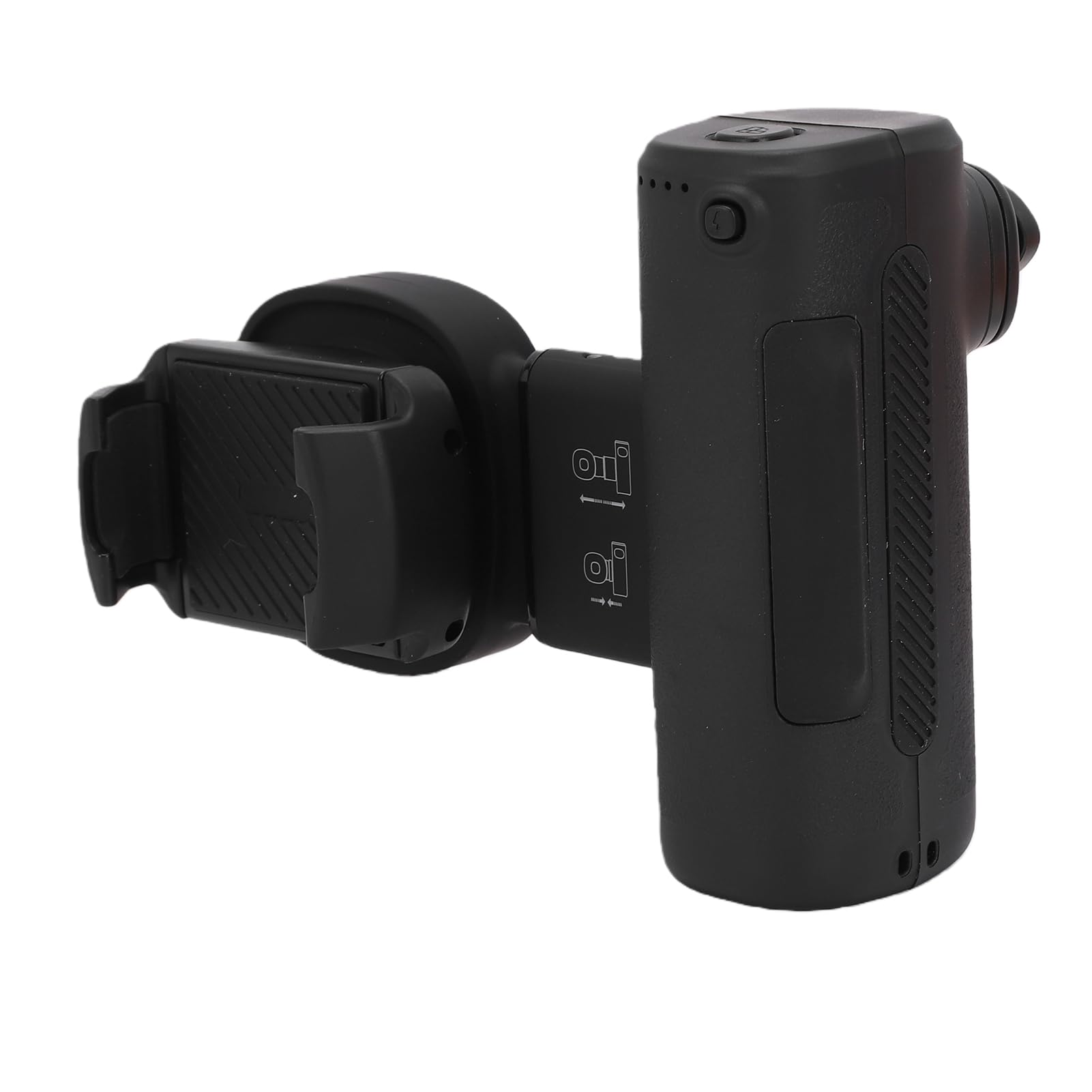 Stabilizzatore Manuale per Smartphone a Singolo Asse, Rotazione a | Impugnatura ergonomica, Altezza regolabile, Opzioni di illuminazione creativa, Compatibile con tutti gli smartphone,