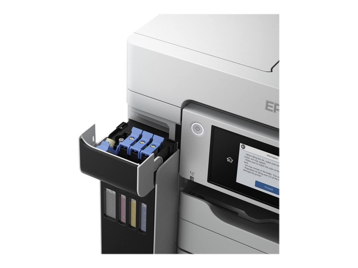Epson EcoTank Pro ET-5880, Stampante multifunzione A4 (Stampa, Scansione, Copia, Fax), Stampa fino a 25 ppm e scansione fino a 27,5 ipm, Wi-Fi, Ethernet e app per la stampa da mobile