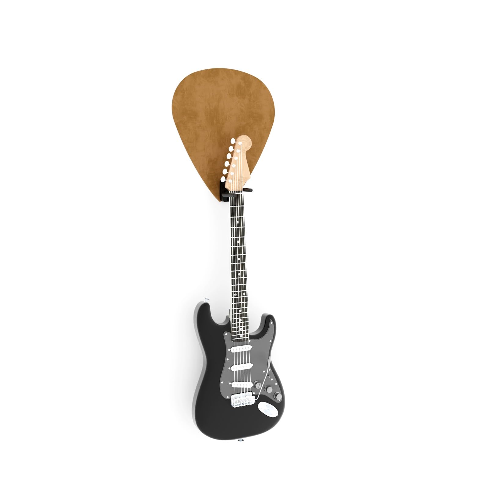 Panel akustyczny ścienny w kształcie kostki gitarowej | pojedynczy dekoracyjny uchwyt pochłaniający dźwięk | pasuje do Fender, Gibson, Ibanez, PRS | Zestaw akustyczny z aksamitną pianką z wieszakiem |