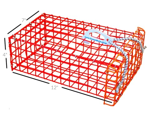 OceanBuilt 1" Chum Box Caja para Cebo Pesca 12" x 7" x 4" Malla PVC Plateada miniatura 3