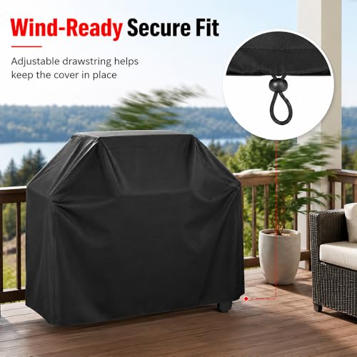 Bâche barbecue imperméable extérieure coupe-vent adaptée au gril HENDI Xenon Pro - 7