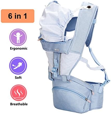 Soft Ergonomic Baby Backpack Carrier Front and Back with Hip Seat Suit for Infant & Toddler in All Season,The Perfect Baby Gift
