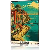 Funny Metal Sign Napoli Tin Signs For Home Man Cave Office Bedroom Wall Decor 8x12inch