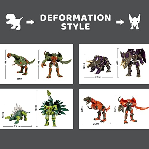 Puxida Stem Dinosaur Toys 2 In 1 Dinosaur Transforming Toys,Dinosaur Robot Action Figures Stegosaurus Assemble Fun Transformed Toys For Boy And Girls Kids 3 + Years Old #TOP3