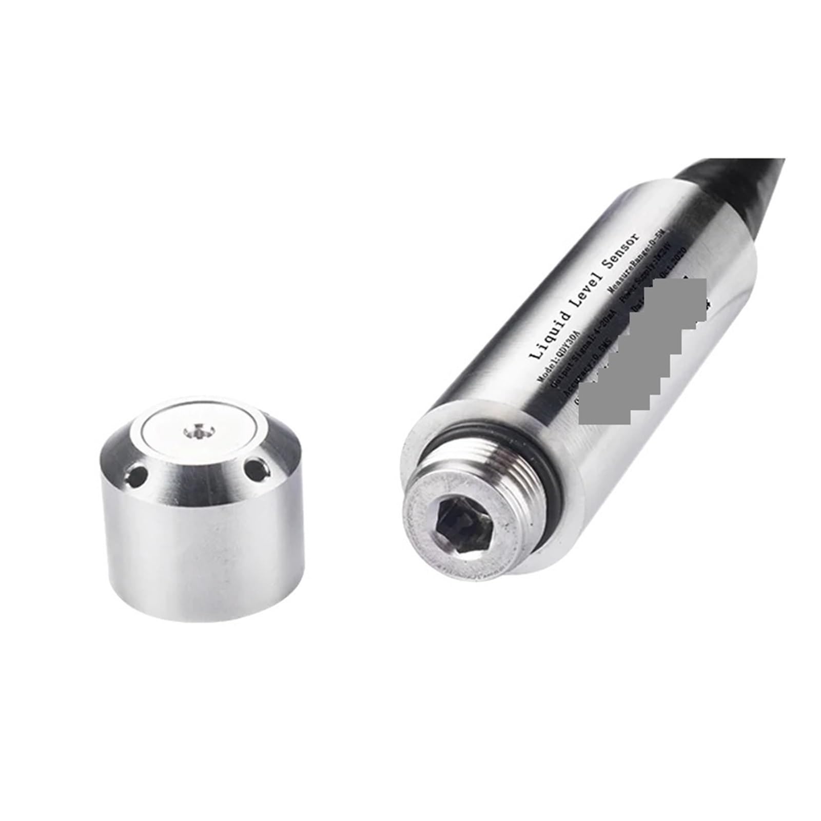 Sensor de nivel de agua 4-20mA 0-5V 0-10V 5m 10m 15m Sensor de nivel hidrostático de aceite de agua Sonda de medición de Tanque De Agua Alta sensibilidad para múltiples medios(5M Range 10M Cable)