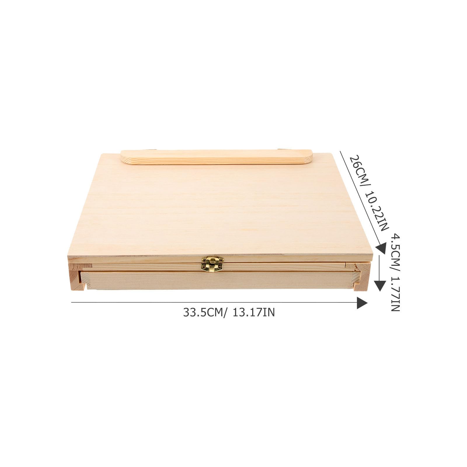 Tablero de Dibujo de Madera Portátil con Cajón para Estudiantes