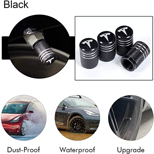 XINRISHENG 4 tappi per pneumatici, in lega di