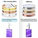 Paxcoo 3 Pack Jewelry Wire Craft Wire 18 Gauge Tarnish Resistant Beading Wire for Jewelry Making Supplies and Crafting (Silver, Gold and Copper)