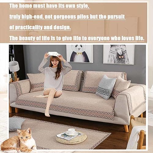 Housse de canapé extensible pour masquer l'usure et protéger des taches de chat - 3