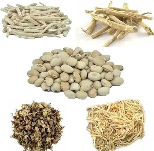 MZ Ashwagnadha, Shatavari, Safed Musli, Kaunch Beej & Gokhru Whole - 8.81Ounce_50g X 5, Combo Pack