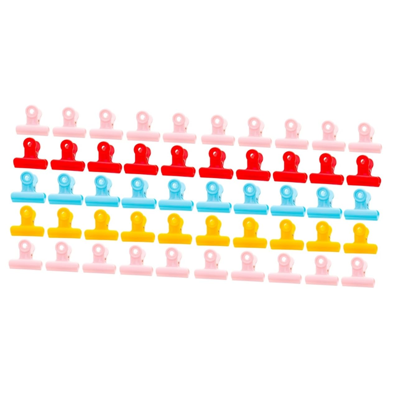 STOBOK 80pezzi Clip Colorate Plastica Per Documenti Raccoglitore Decorativo Per Ufficio e Scuola Organizzazione Fatture e Libri Clip Di Carta Misure Compatte e Resistente Colori Misti