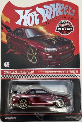 Hot Wheels Nissan Skyline GT-R (BNR34) RLC Exclusive Collectors sELECTIONs - Oxblood Red