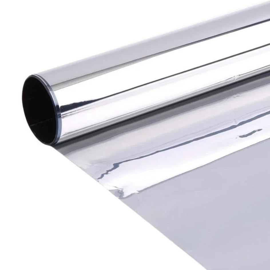 Insulfilm Decorativo Para Vidro Casa Porta Janela Box Blindex Impermeável (Prata