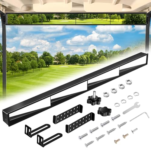Golf Cart Rear View Mirror 4 Panel Wide Angle Fit Most