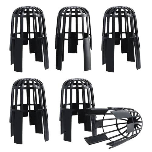 6PCS Gutter Pipe Leaf Guard, Gutter Balloon Outlet Guards, Plastic Drain Protector to Stop Leaves and Better Water Drainage Fits 68mm Pipes