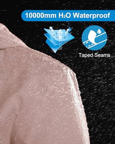 Image of 33,000ft Packable Rain Jacket for Women Waterproof Raincoats with Hood