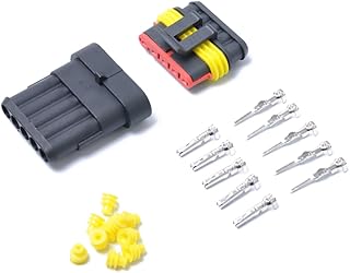 Generic Kit De Fusíveis De 5 Fios Kit De Conector De Fio Termianl Kit Cnooector Plugue De Conector De Fio Para Motocicleta Fio De Terminal Elétrico Fio Elétrico Da Europa Oriental