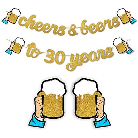 Cheers & Beers To 30 Years Banner Cover