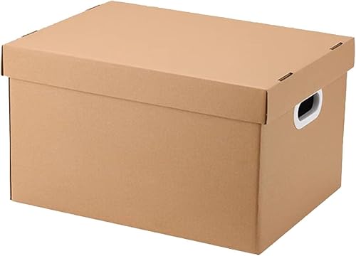 Caja de almacenamiento, cajas de mudanza pequeñas clásicas, cajas de cartón, montaje sin cinta, asas de fácil transporte, pequeñas cajas móviles con