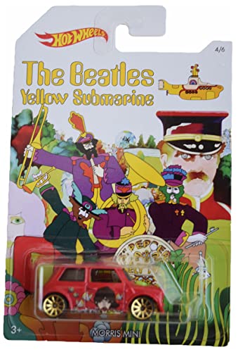 Hot Wheels Morris Mini, [red] The Beatles Yellow Submarine 4/6