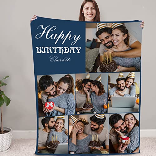 NIBESSER Coperta Personalizzata con Foto Plaid