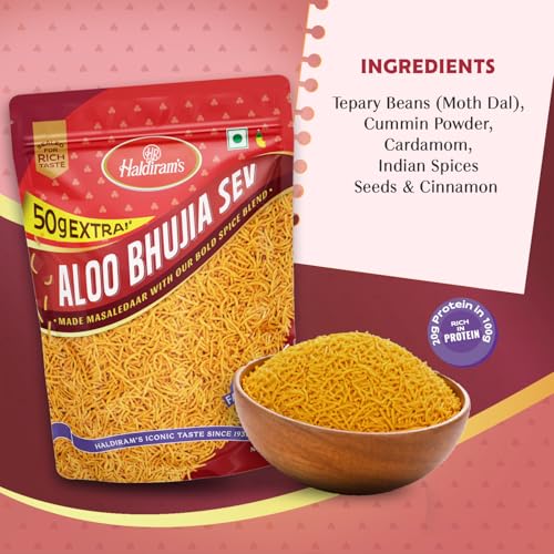 Image of Haldiram's Nagpur Aloo Bhujia, 350g+50g /400g [weight may vary]