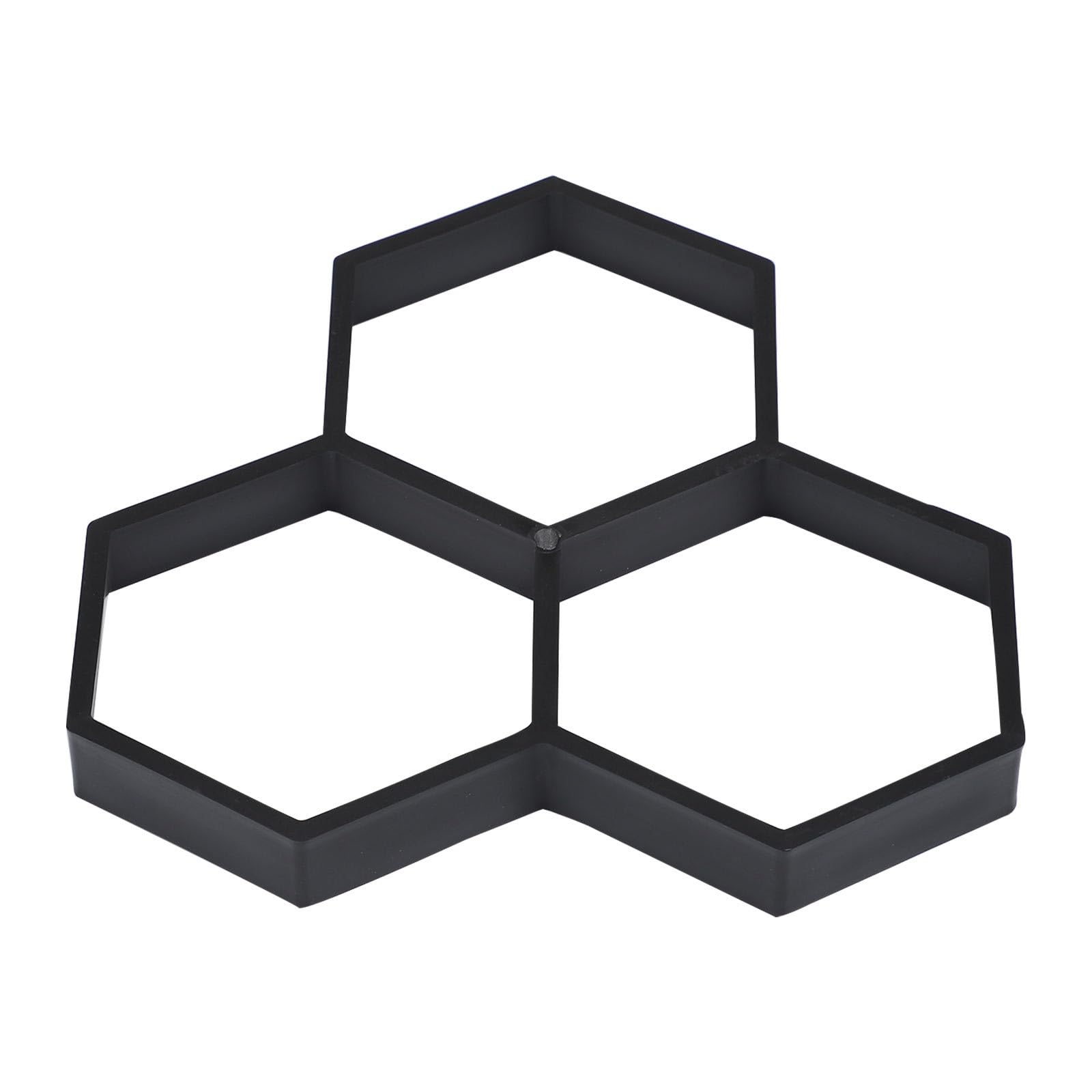 DIY Pavement Mold Hexagon Brick Floor Tile Mould Plastic Modeling Tool for Garden Path Maker Outdoor Landscaping Cement Paving Forms