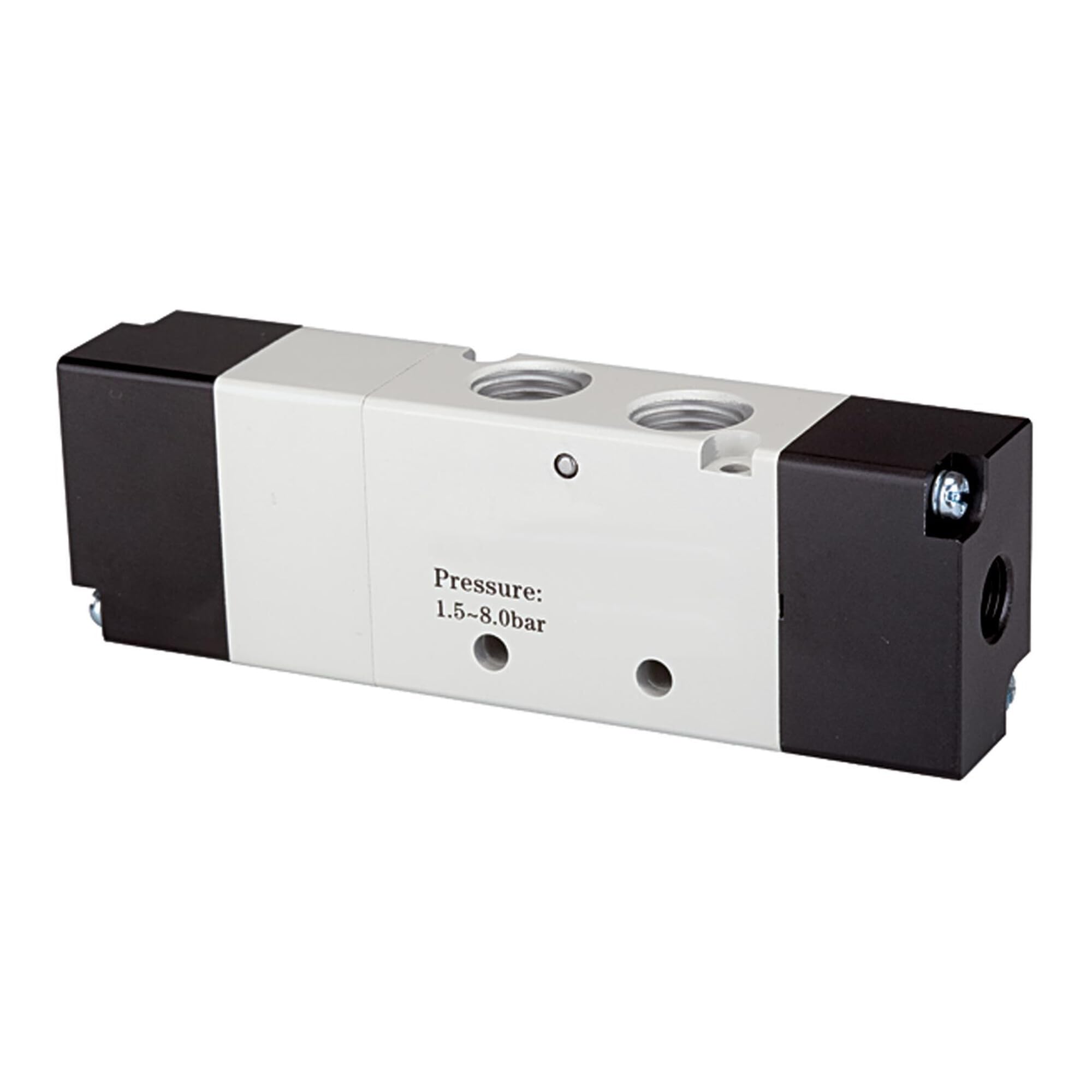 RIEGLER 116082-516.8002 - Válvula neumática de 5/3 vías (4 A, G 1/8, 550 l/min, 1 unidad)