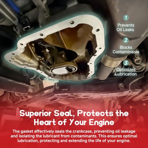 Image of 594195 Crankcase Gasket Kit with 10 Bolts Fits Briggs Small Engine | Oil Leak Prevention Seal, Debris Blocking Gasket, Small Engine Protection,Compatible with B&S 401577, 4025A7, 4035A7