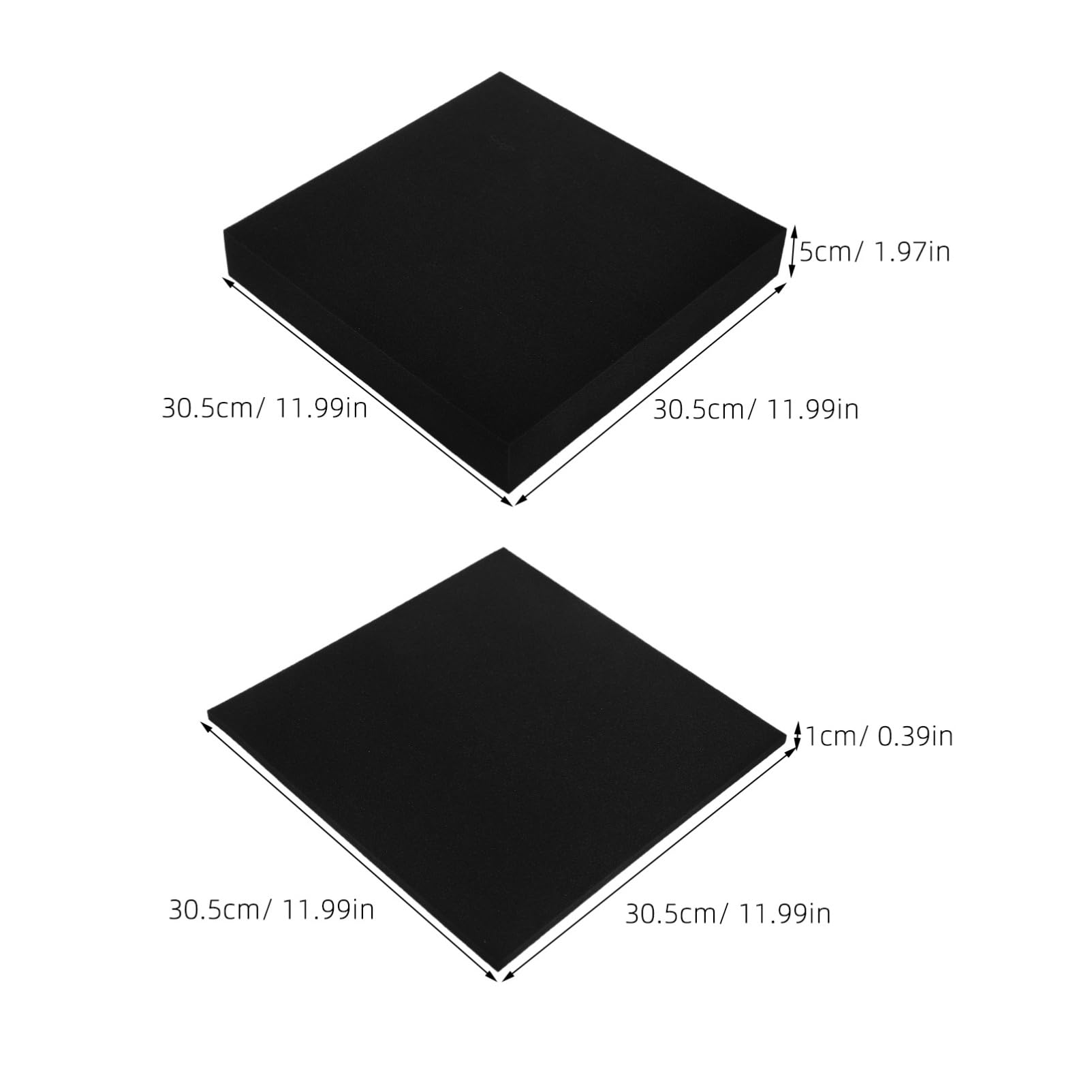 Lot De 4 Inserts En Mousse Pour Boîte À Outils En Mousse Haute Densité Pour L'emballage De Feuilles D'artisanat