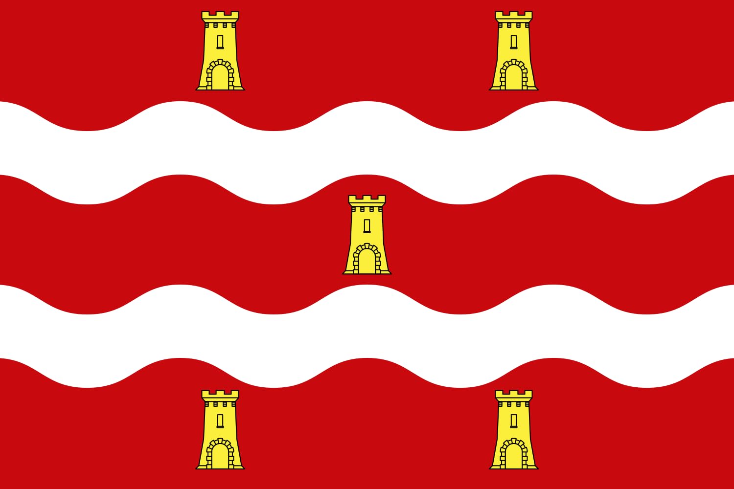 Drapeau Deux-Sèvres grand format pavillon départemental 79 en polyester