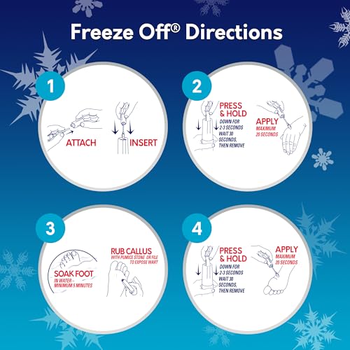 compound w freeze off wart remover wart removal system for removing common amp plantar warts 8 applications