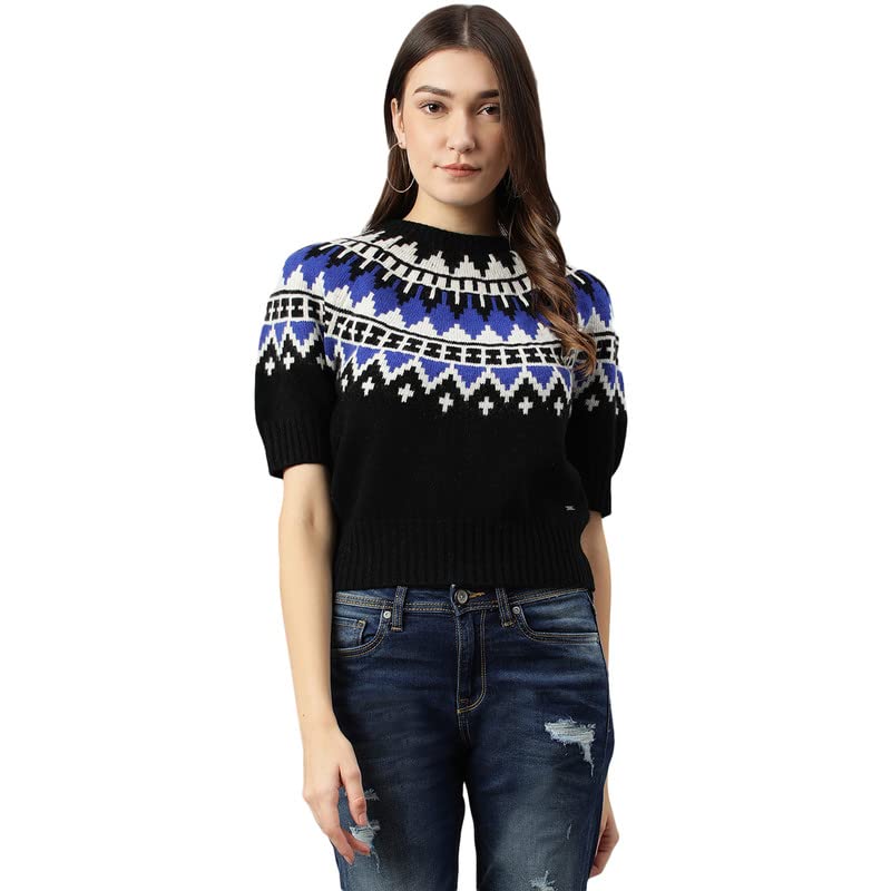Image of Woods Women Wool Round Neck Sweaters
