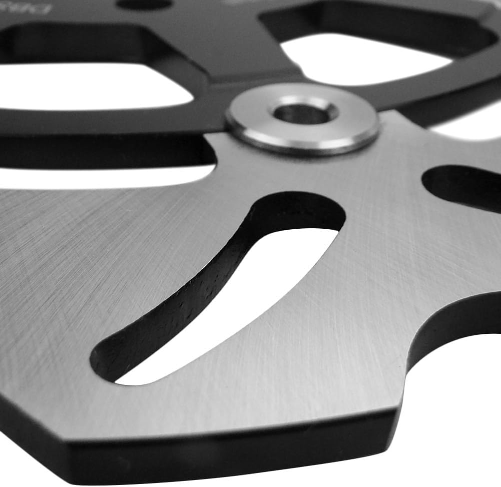 Cnoula11 1 Pair Stainless Steel Motor Floating Disc Rotors Front Brake Rotors for Suzuki GSX 600R / GSX 750R 2004-2005 / GSX 1000R 2003-2004 Black