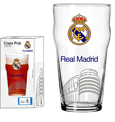 Copo Pub 470 Ml Real Madrid Estádio Globimport Transparente