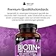 Biotin Hochdosiert für Haarwachstum, 12.000 mcg Tabletten mit D Biotin Zink Selen – Vegan für Haut Haare Nägel – Hochwirksame Haar Vitamine, 3-Monats-Vorrat - New Leaf