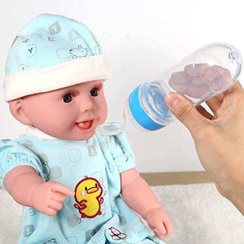 Baby Silicone Squeeze biberon con cucchiaio cibo