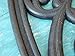 Rubber Scroll Doormat Half Moon Mat, Indoor Outdoor Entrance Mat, Low Clearance, Functional and Easy to Clean, Wrought Iron Scroll Design